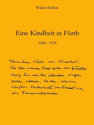 cover image of Eine Kindheit in Fürth